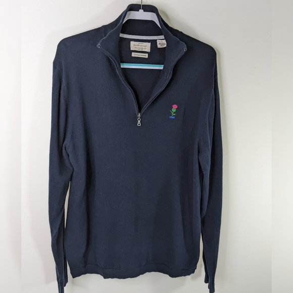 Scottish Thistle Sweater Cotton Cashmere - Picture 3 of 11